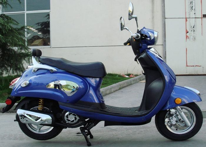 สกู๊ตเตอร์กระเป๋าจักรยาน 50cc / 125cc พร้อมสองที่นั่ง, สกู๊ตเตอร์ 2 ล้อสำหรับผู้ใหญ่