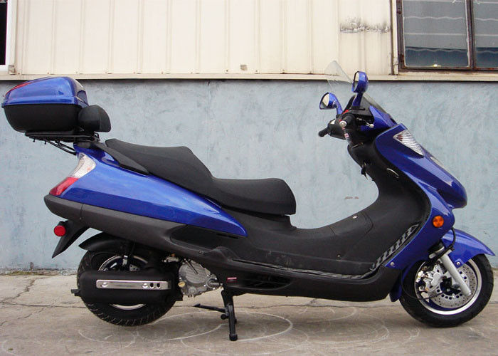 สกู๊ตเตอร์แก๊สสำหรับผู้ใหญ่สีน้ำเงิน 2 ดวง, สกู๊ตเตอร์มอเตอร์ 150cc พร้อมหนังแท้ 2 ที่นั่ง