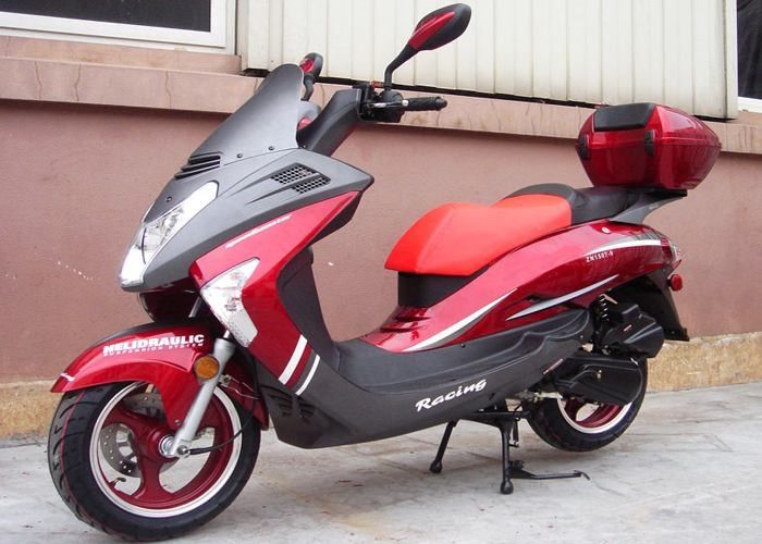 สกูตเตอร์แก๊ส 150cc สไตล์ V ไฟหน้า, สกูตเตอร์ที่ขับเคลื่อนด้วยแก๊สพร้อมกระจกมองหลัง 2 อัน