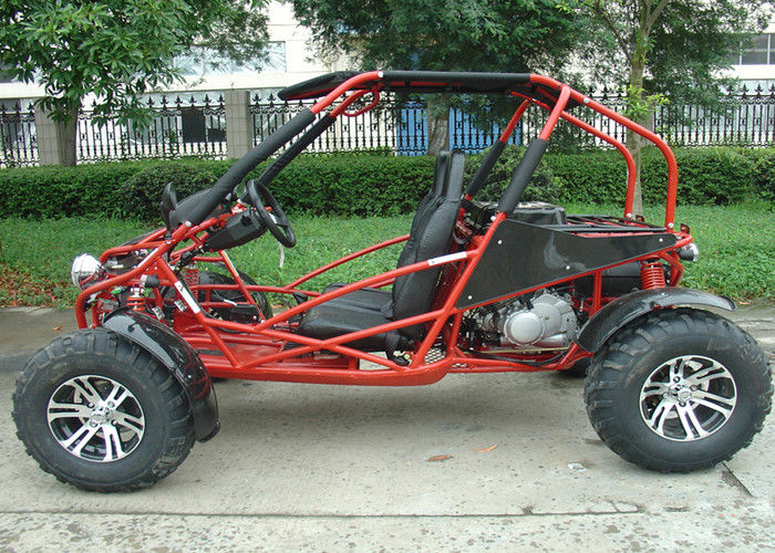 ระบบขับเคลื่อน 2 ล้อ 400cc Go Kart Buggy เครื่องยนต์พลังสูงสองที่นั่งพร้อม Five Gears
