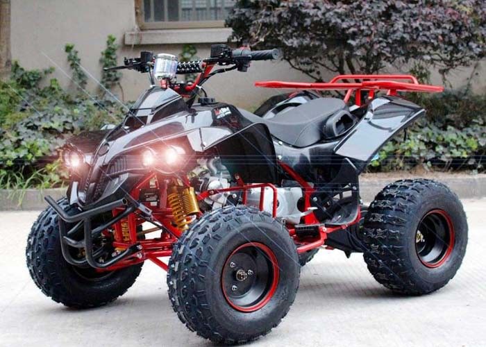กระบอกเดียว 125cc Atv Quad Bike สี่ Wheelers 4 X 4 พร้อมไฟท้าย / สว่างหลัง