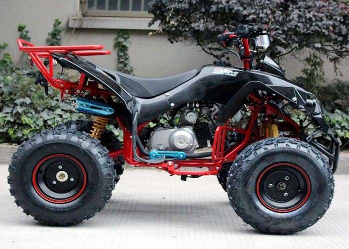 กระบอกเดียว 125cc Atv Quad Bike สี่ Wheelers 4 X 4 พร้อมไฟท้าย / สว่างหลัง