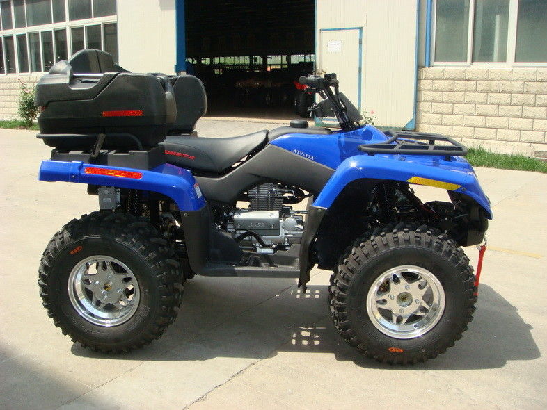 400cc ATV Quad Bike 4 * 4F / R อิสระเหล็กช่วงล่าง / ขอบอลูมิเนียมไฟฟ้ากะ
