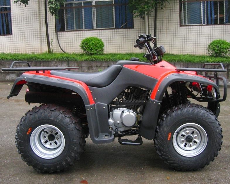 รถมอเตอร์ไซด์สี่ล้อขนาด 250cc ATV 4 ล้อพร้อมไดรฟ์เพลาขนาดใหญ่