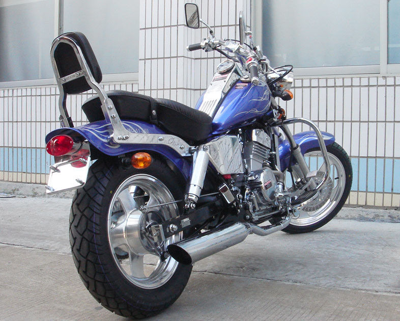 น้ำระบายความร้อนด้วย 250cc สูงขับเคลื่อนรถจักรยานยนต์เร็วไฟฟ้ารถจักรยานยนต์เบรคหลังกลอง