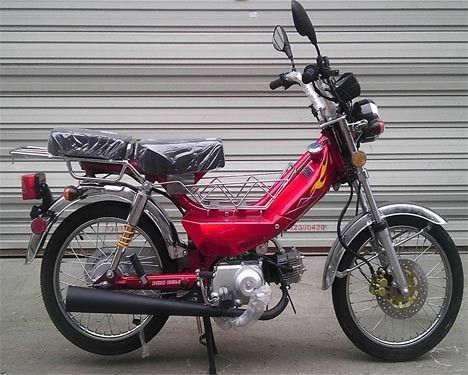 50CC CDI Kick Start ระบบขับเคลื่อนด้วยแก๊สด้านหน้ามอเตอร์ไซค์ / ดรัมเบรคหลัง Air Cooled