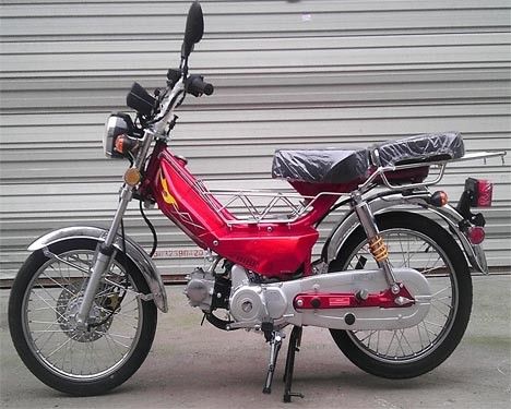 50CC CDI Kick Start ระบบขับเคลื่อนด้วยแก๊สด้านหน้ามอเตอร์ไซค์ / ดรัมเบรคหลัง Air Cooled