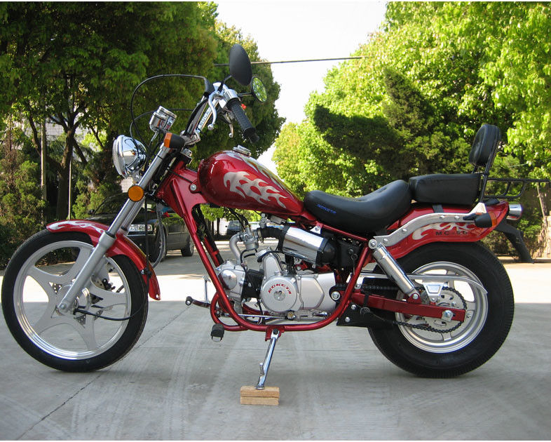 รถจักรยานยนต์ 50cc สูงขับเคลื่อนด้วย 2 ที่นั่ง Air Cooled International Gear 4 Speed