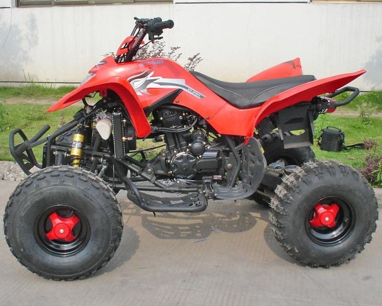 สีแดง 250CC ยานพาหนะสาธารณูปโภค ATV 8 