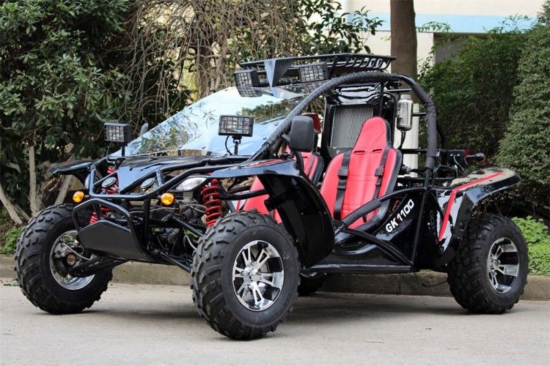 Kart Buggy 1100CC สวิงอาร์มคู่พร้อมระบบระบายความร้อนด้วยของเหลว 4 กระบอกระบบกันสะเทือนอิสระ