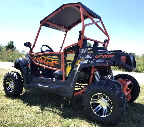 รถกอล์ฟ UTV 170 Max Utility พร้อมกระจกหน้ารถยางขนาดใหญ่ขอบ / ช่วงล่างแบบกำหนดเอง