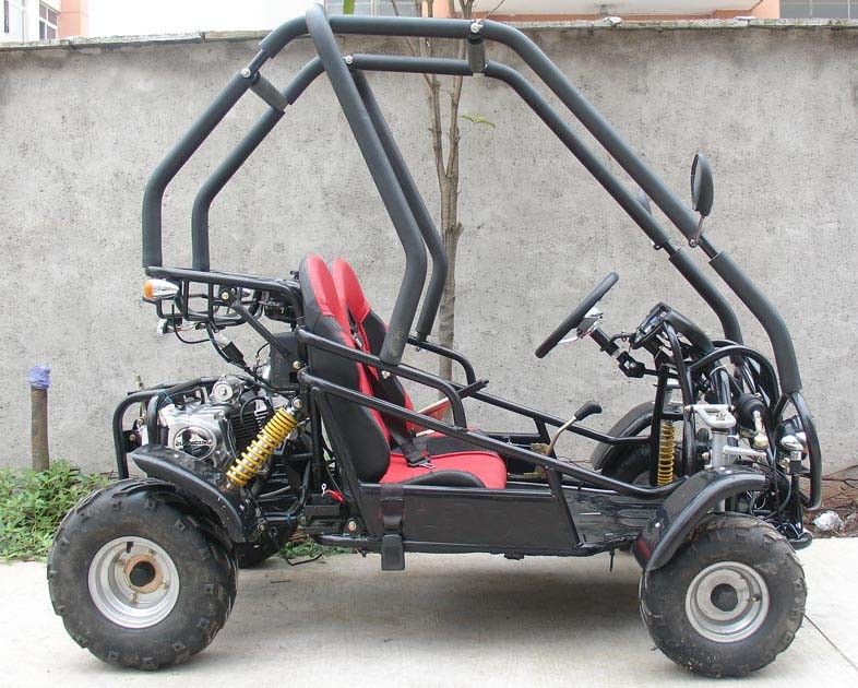 SAMLL 110cc Go Kart Buggy / ผู้ใหญ่ Off Road Go Kart ที่มีที่นั่งปรับระดับได้