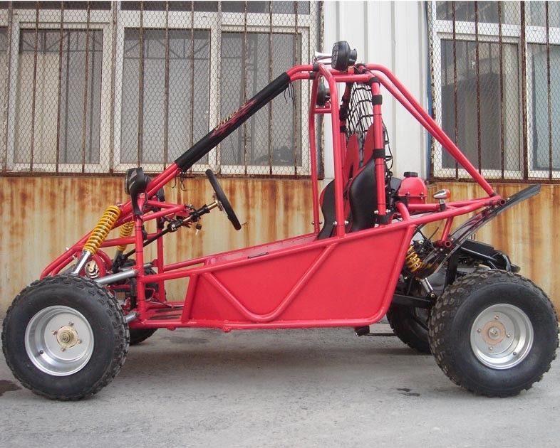 FR / RR ดิสก์เบรกขนาด 150cc Go Kart Buggy Double Seat Go Kart พร้อมระบบสตาร์ทไฟฟ้า