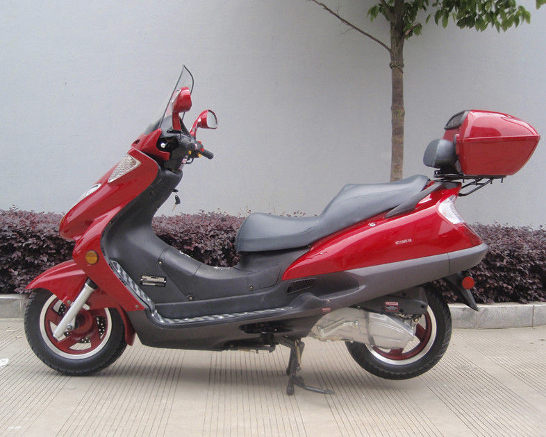 สกู๊ตเตอร์แก๊สสำหรับผู้ใหญ่สีน้ำเงิน 2 ดวง, สกู๊ตเตอร์มอเตอร์ 150cc พร้อมหนังแท้ 2 ที่นั่ง