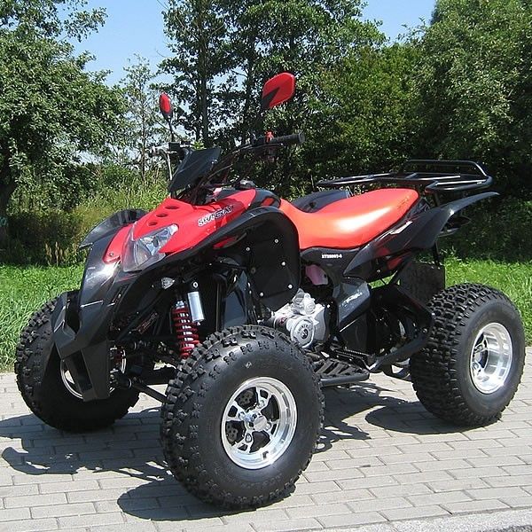 รถ Atv สี่ล้อขนาดใหญ่พิเศษ 250cc พร้อมระบบสตาร์ทไฟฟ้าสีดำ