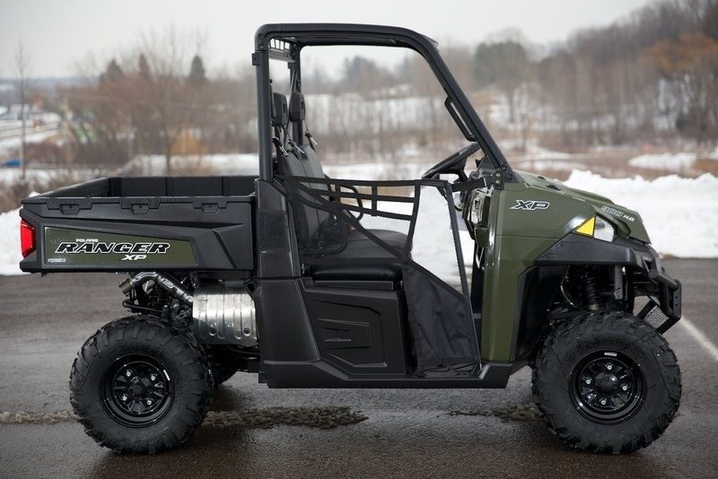 Polaris Ranger Xp 900 Sage Green รถยนต์อเนกประสงค์พร้อมกระจกและประตู
