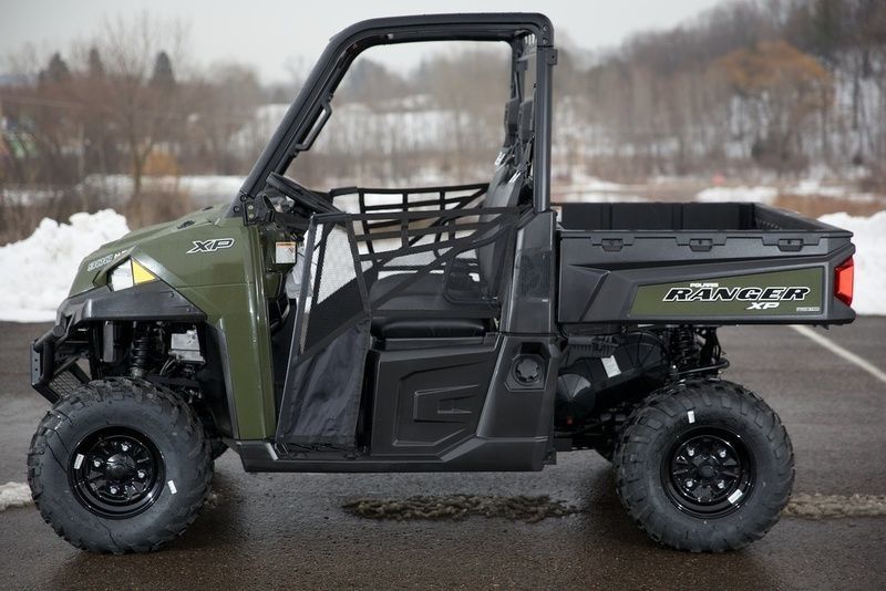 Polaris Ranger Xp 900 Sage Green รถยนต์อเนกประสงค์พร้อมกระจกและประตู