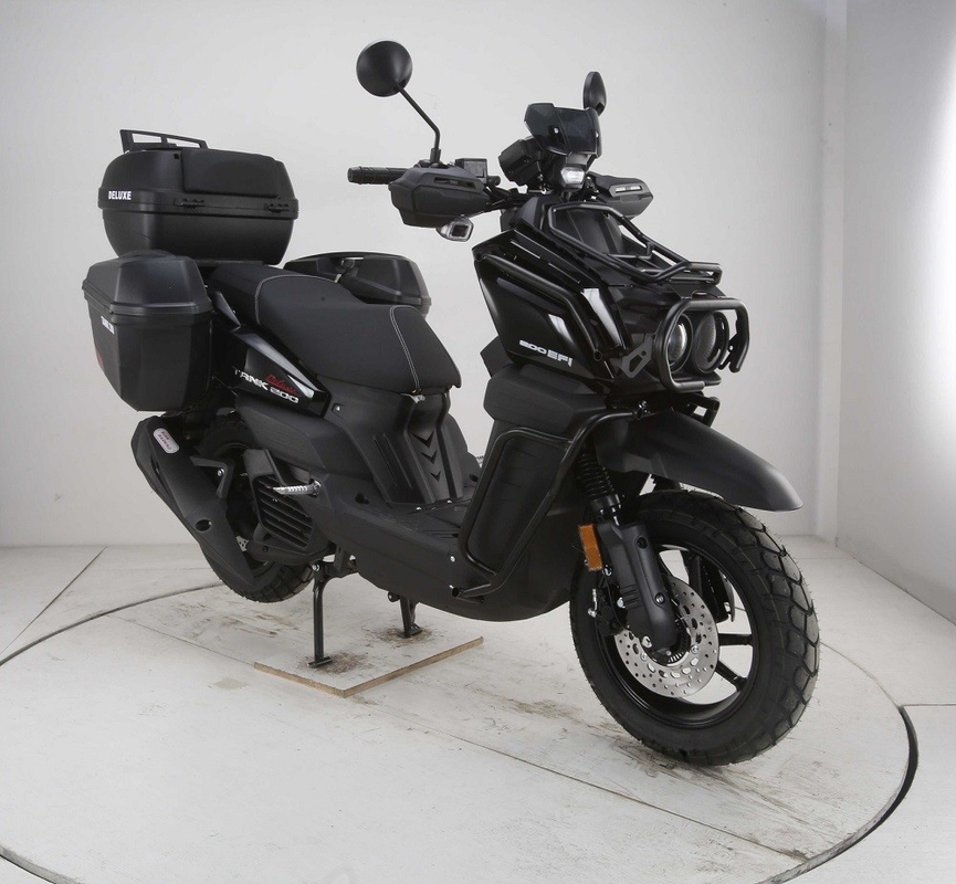 รถสกูเตอร์แบบทหารใหม่ 200 ถัง 200 Efi รุ่นดีลักซ์ มียางใหญ่และพกกระเป๋าข้าง