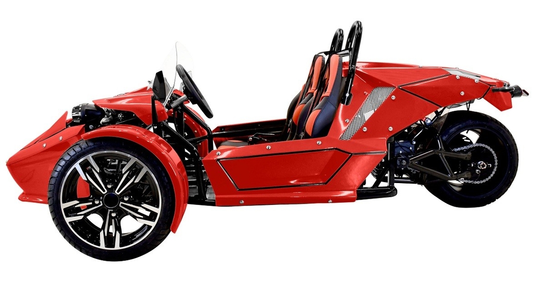 มอเตอร์ไซค์สามล้อ E-Spider 72V Trike พลังงาน 3000w มิดดริเวช มอเตอร์ด้วยแบตเตอรี่ลิตยูม
