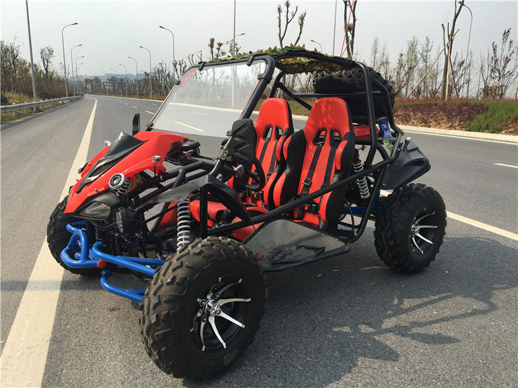 สูบเดี่ยวแนวนอน 2 ที่นั่ง Off Road Go Kart 11.1 HP พร้อมแบตเตอรี่ 12V 9AH