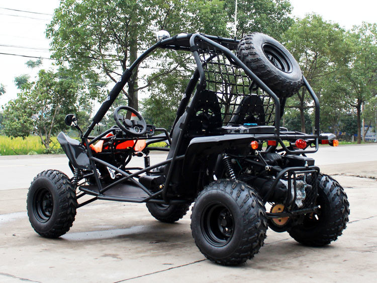 Dual Shock Air Cooled 2 ที่นั่ง Off Road Go Kart พร้อมไดรฟ์เข็มขัด + โซ่ขับ