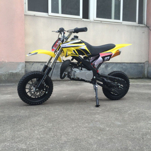70CC 1P47FMD อากาศกระบอกเดียวระบายความร้อนด้วยจักรยานสกปรกรถจักรยานยนต์ที่มีด้านหน้า / หลังกลอง