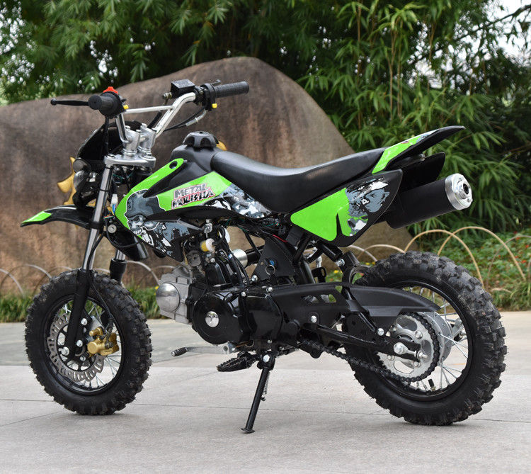 จักรยานสกปรก 125cc รถจักรยานยนต์ 4 ความเร็ว Dirt Bike พร้อม CDI Electric / Kick Start