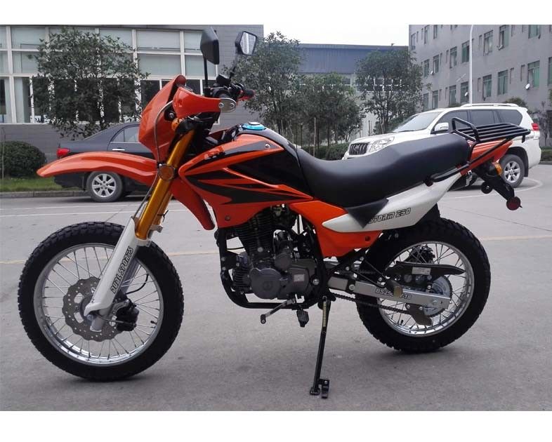 229cc อากาศเย็นจักรยานสกปรกรถจักรยานยนต์ Off Road รถจักรยานยนต์กับอากาศระบายความร้อนเพลาเครื่องยนต์