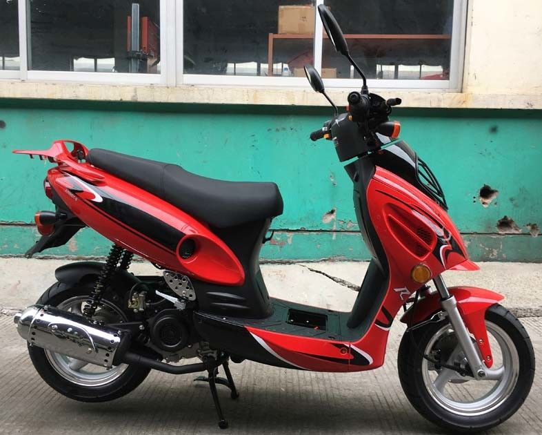 50cc CVT บังคับอากาศเย็นมินิจักรยานสกูตเตอร์หน้าดิสก์เบรกหลังกลอง