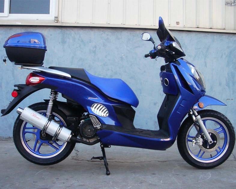 150CC กระบอกเดียวอากาศเย็นผู้ใหญ่มอเตอร์สกูตเตอร์สกูตเตอร์ 4 จังหวะคลัชอัตโนมัติ