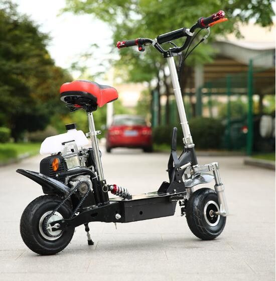 49cc 4 Stroke Mini Motor Scooter เหล็กแรงดึงสูงพร้อมยางลมขนาด 10 นิ้ว