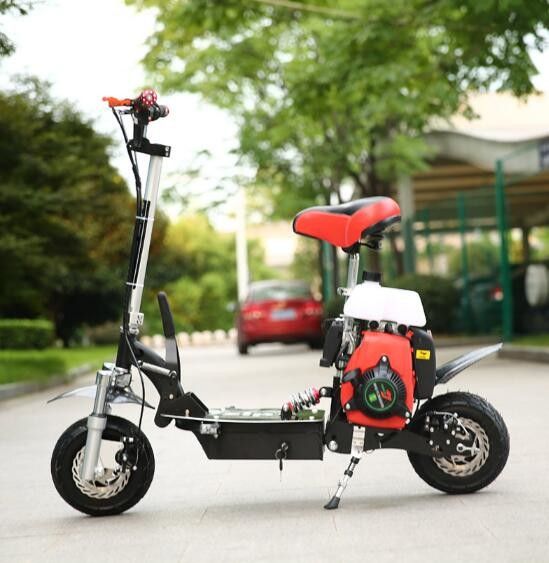 49cc 4 Stroke Mini Motor Scooter เหล็กแรงดึงสูงพร้อมยางลมขนาด 10 นิ้ว