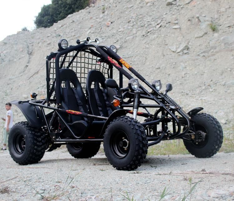 Air Cooled Two Seater Go Kart ระบบสตาร์ทโซ่ไฟฟ้าขนาด 150cc