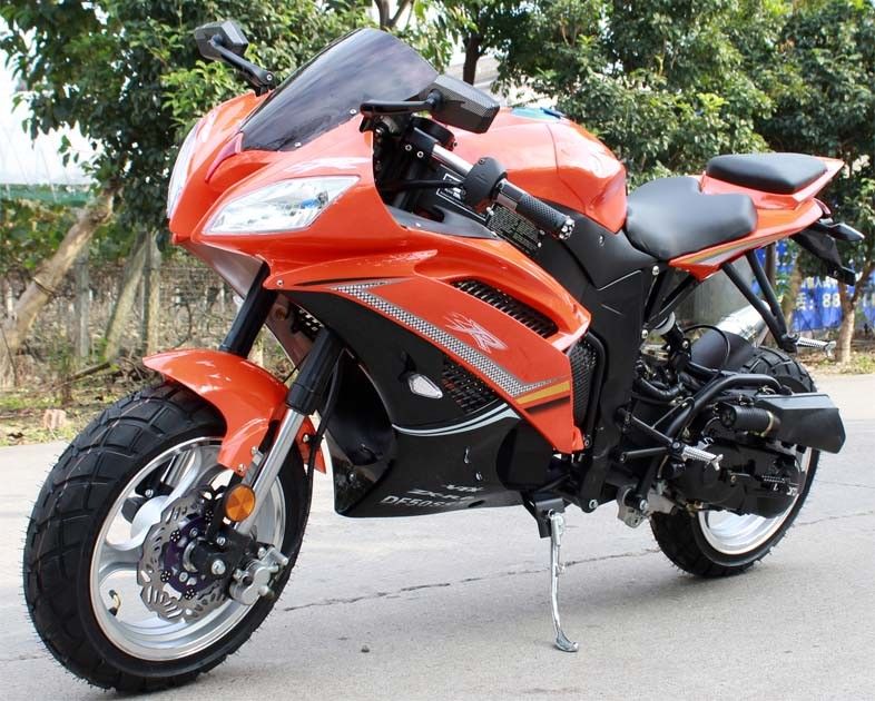 กระบอกเดียวรถจักรยานยนต์กฎหมาย 200cc ถนน 4 จังหวะอากาศเย็น CVT พร้อมระบบกุญแจสตาร์ท
