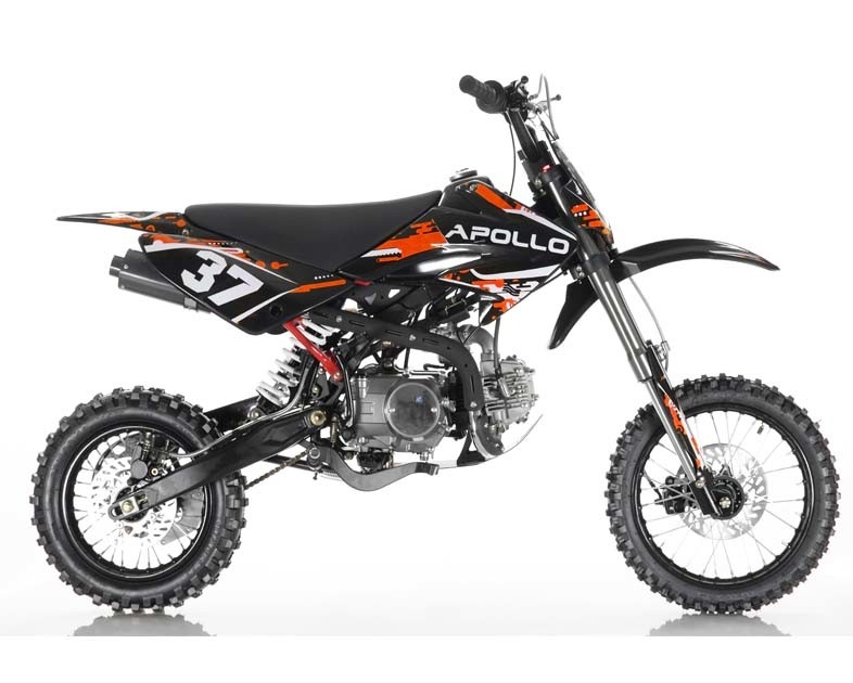 Air Cooled 125cc Mini Dirt Bike 4 Stroke Single Cylinder Manual Clutch ด้านหน้าและด้านหลังดิสก์เบรก