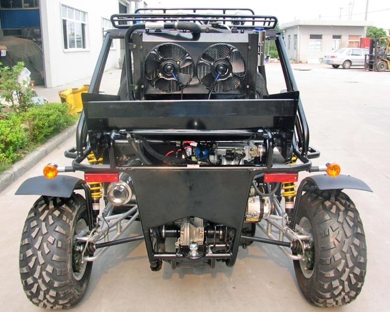 เครื่องยนต์ฉีดน้ำมันเชื้อเพลิง 800cc Go Kart Buggy สปอยเลอร์กระจกหน้าขนาดใหญ่พิเศษ