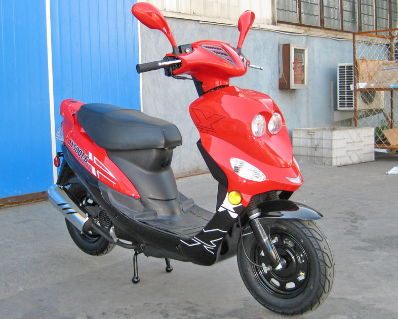 Air Cooled CDI Ignition มอเตอร์ผู้ใหญ่สกูตเตอร์ 50CC สกูตเตอร์ 65 - 70km / H การทำงานของเบรคมือ