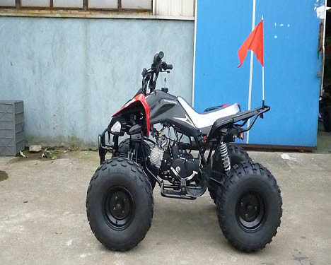 สตาร์ทไฟฟ้าไฟฟ้าการแข่งรถ ATV ด้านหน้าดรัมเบรกดิสก์เบรกหลังแบตเตอรี่ 12V 4AH