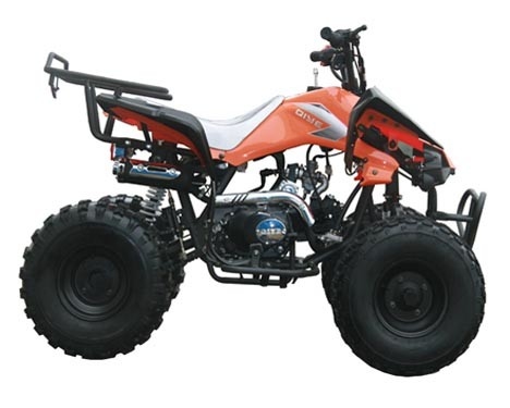 เครื่องยนต์ 125cc เยาวชนแข่งรถ ATV อย่างสมบูรณ์ด้วยการสตาร์ทแบบย้อนกลับรับน้ำหนักได้สูงสุด 65 กิโลกรัม